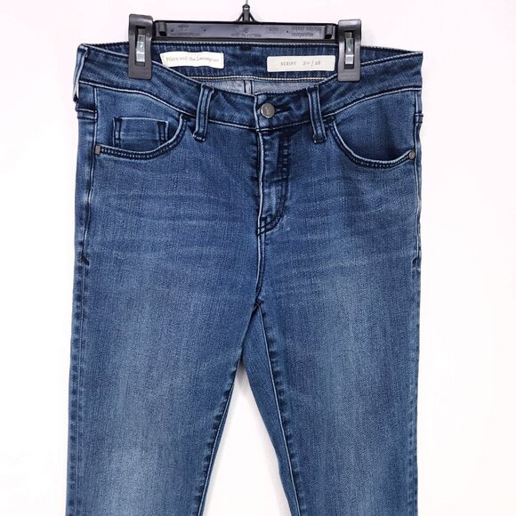 Pilcro & The Letterpress Jeans Women's 28 Script Skinny Frayed Hem - Picture 13 of 15